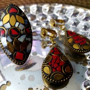 Sassy Jones Earrings & Ring